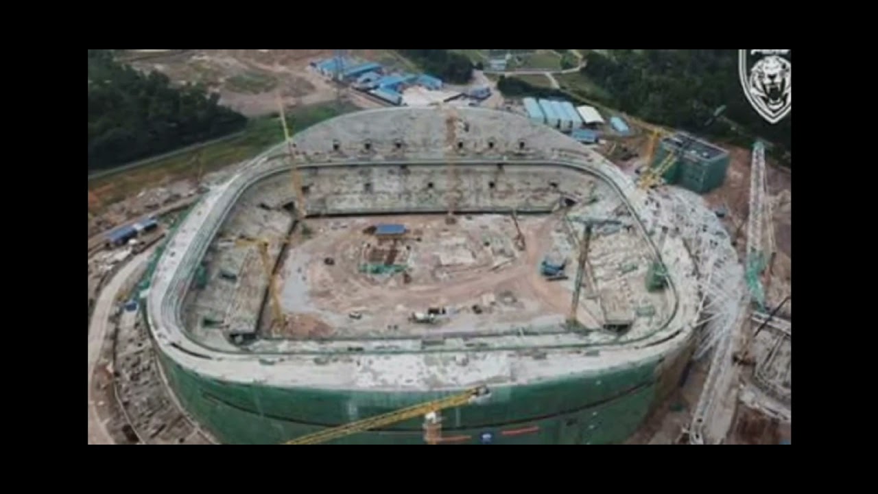 PROSES PEMBINAAN STADIUM SULTAN IBRAHIM, JOHOR