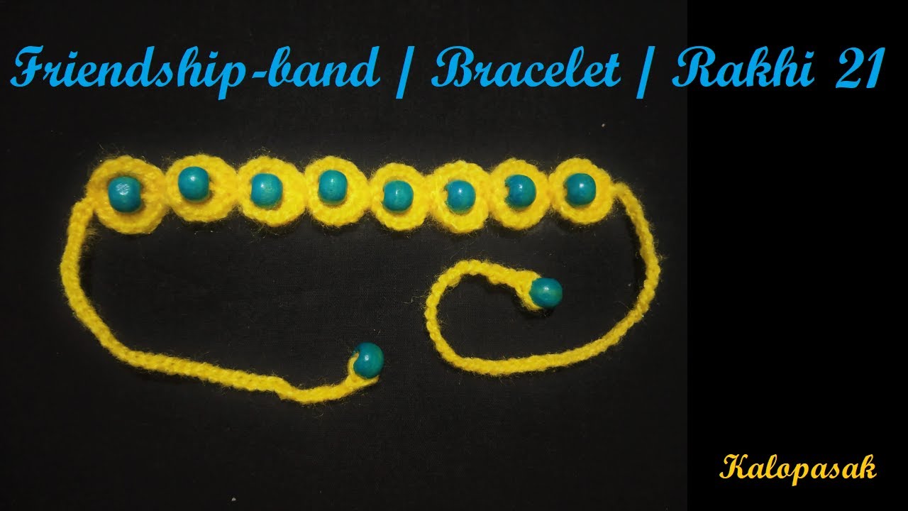 Crochet Friendship Band | Handmade Bracelet | Rakhi 21 (English subtitles) | Garland