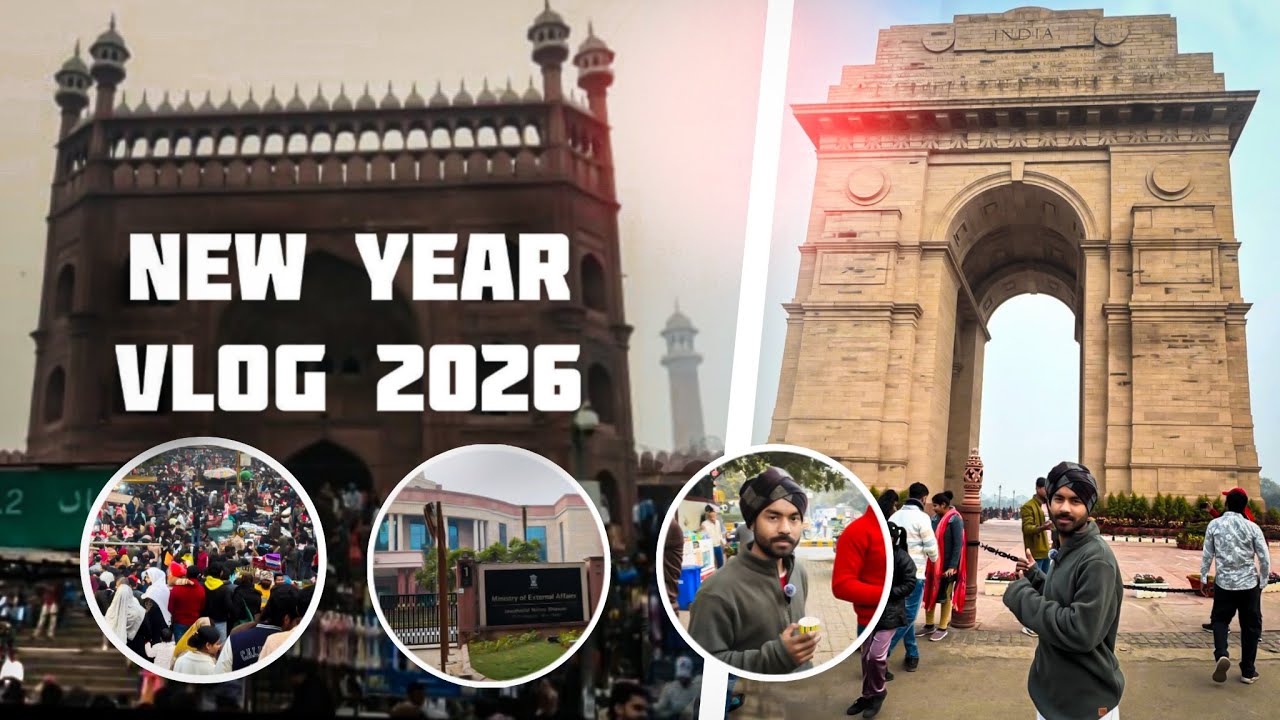 INDIA GATE PAHOCH GYE😍 |New Year Pe | Arjun Gupta Vlogs