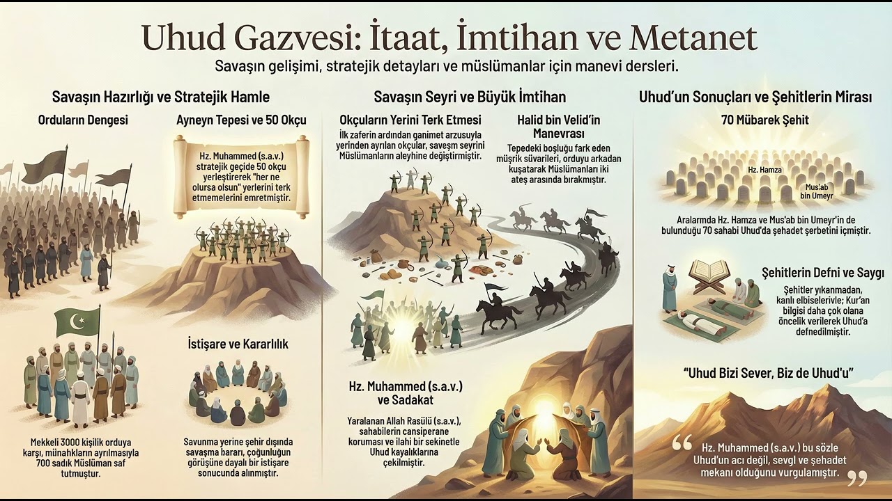 Uhud : 🏹 Okçular Tepesi’nde Neler Yaşandı?