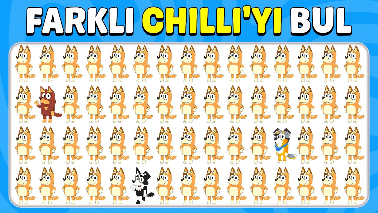 💙 Farklı Olanı BUL - Bluey Özel 😹😽 | Bilgi Arısı