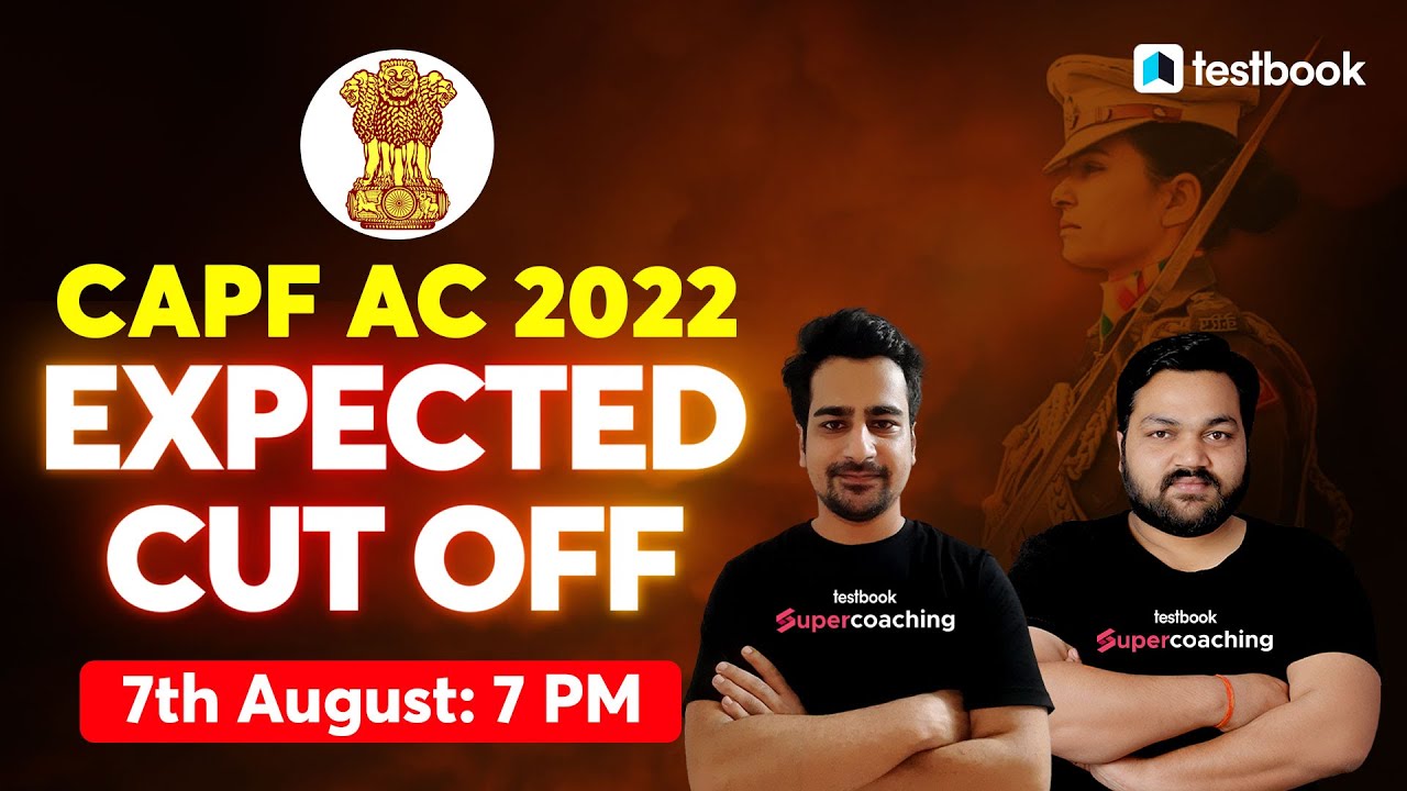 CAPF AC 2022 exam cut off | CAPF AC Paper expected cut off #testbookdefence  #capfac2022 #cutoff