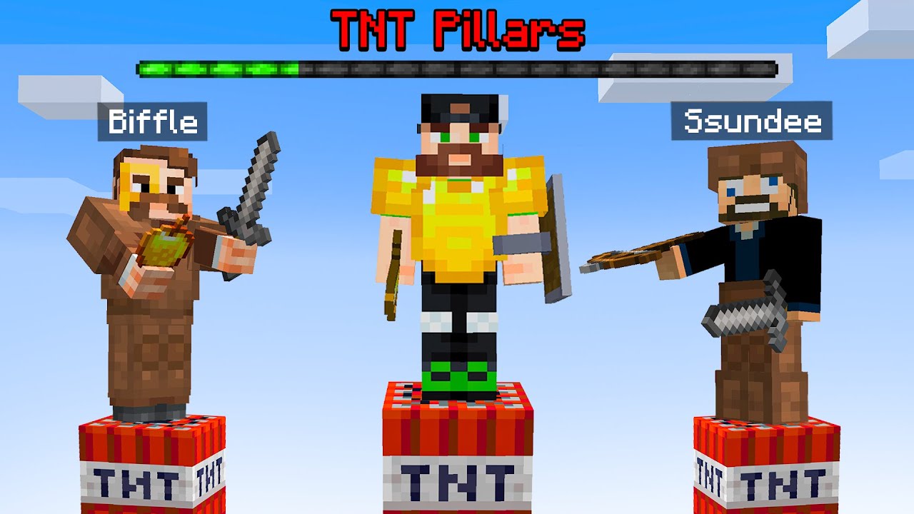 Minecraft Pillars BUT THEY'RE TNT