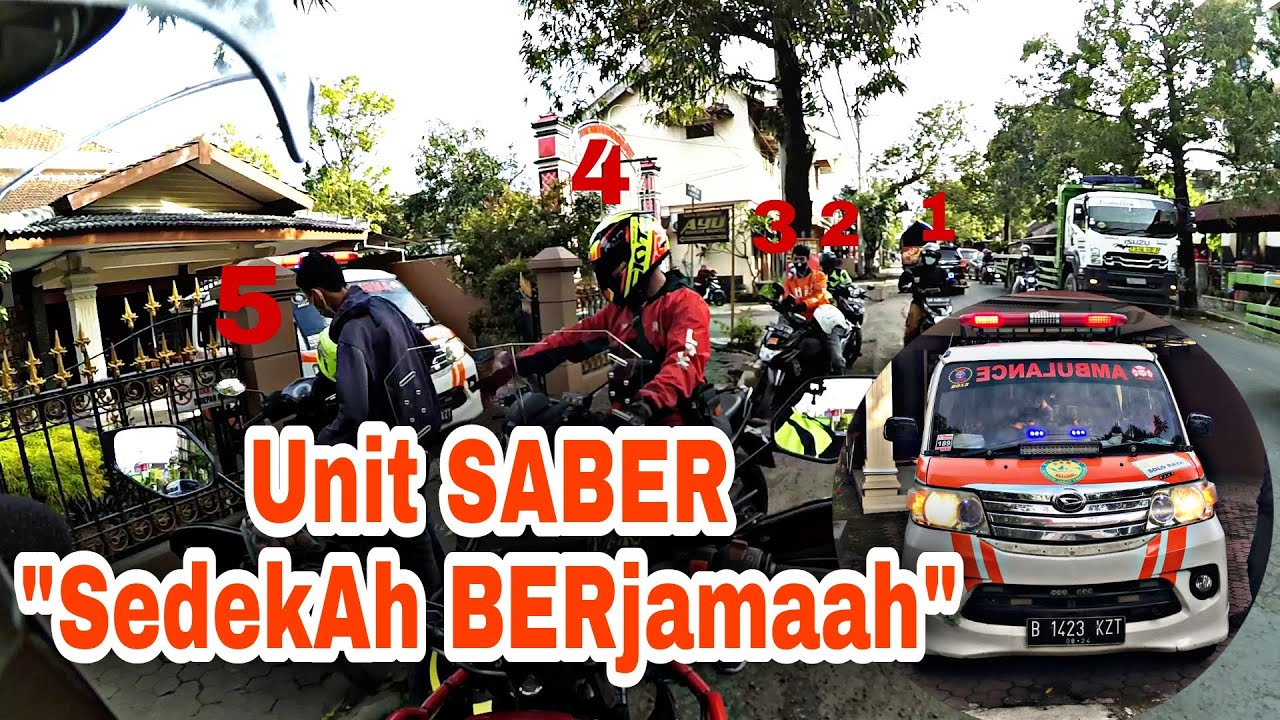 Disaat giat ambulance SABER (SedekAh BERjamaah) || escorting ambulance