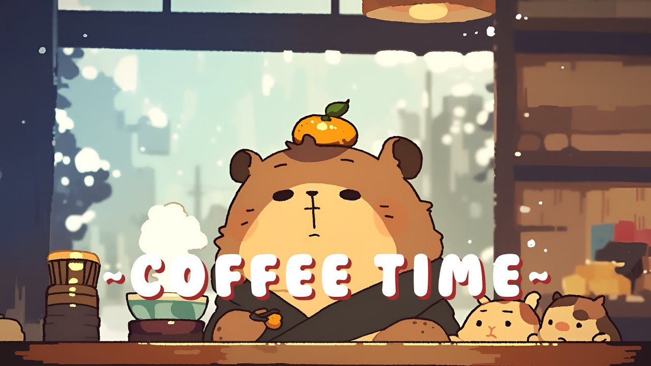 Capybara Chill Station - Calming Beats & Melodies ~ Calm Energy ~ 🦫 🎮 ☕