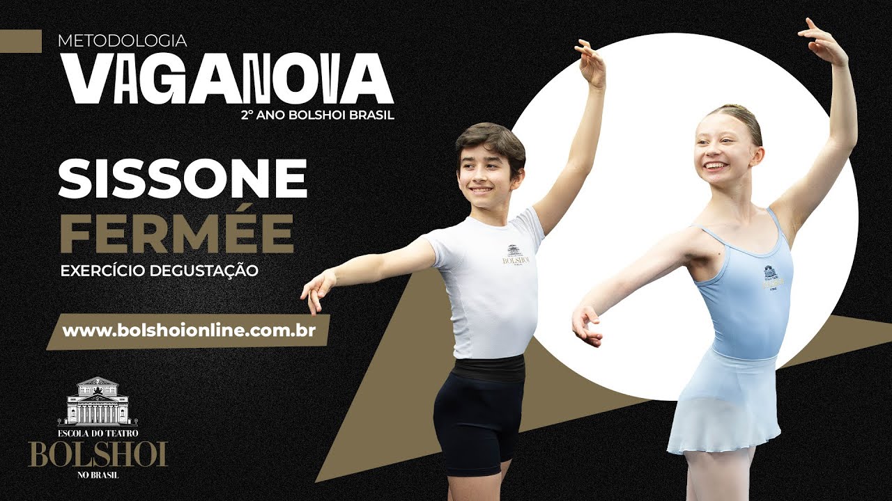 Exercício  Sissone Fermée do 2º Ano da Metodologia Vaganova - Bolshoi Brasil