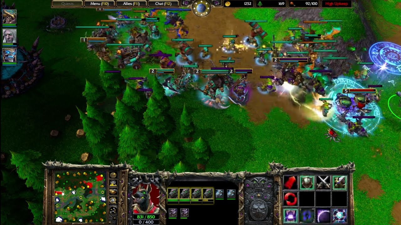 1 (Undead) vs 5 Insane Computers (All Orc) | Warcraft 3 Reforged