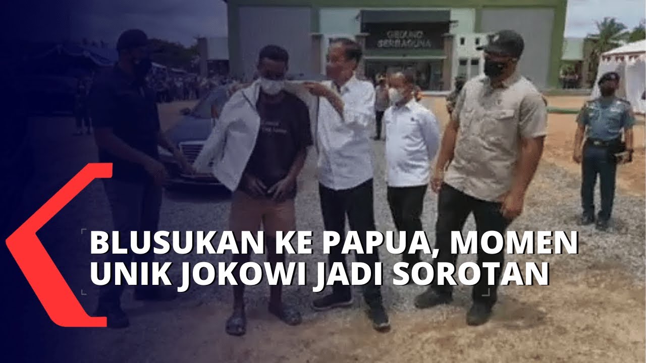 Momen Unik Presiden Jokowi Saat Kunjungan Kerja ke Papua