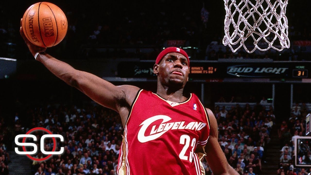 LeBron James' 25-point, 9-assist NBA debut [SportsCenter highlights & postgame] | ESPN Archive