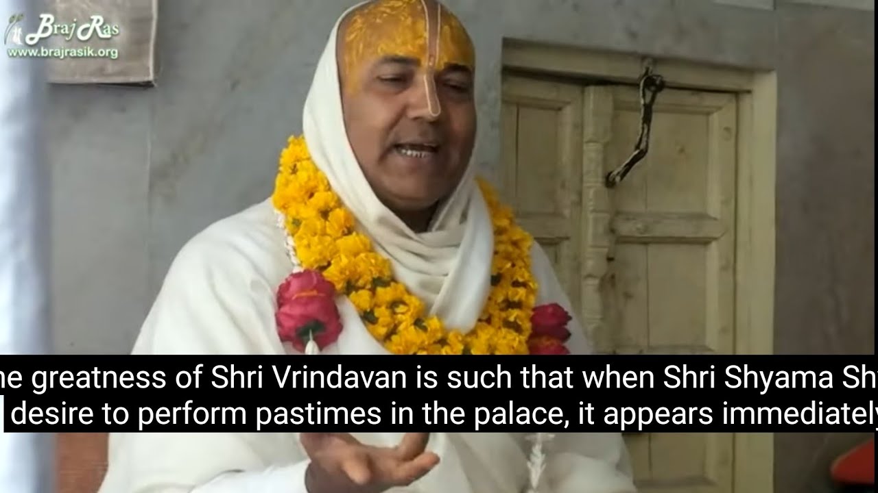 (Eng Sub) Satsang - Glories of Vrindavan & Arti l  Shri Kishordas Ji, Gorelal Kunj, Vrindavan