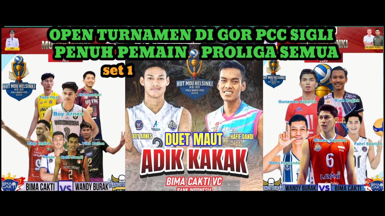 SEMI FINAL OPEN TURNAMEN BOLA VOLY PIALA BUPATI DUET ADEK KK BOY ARNEZ 