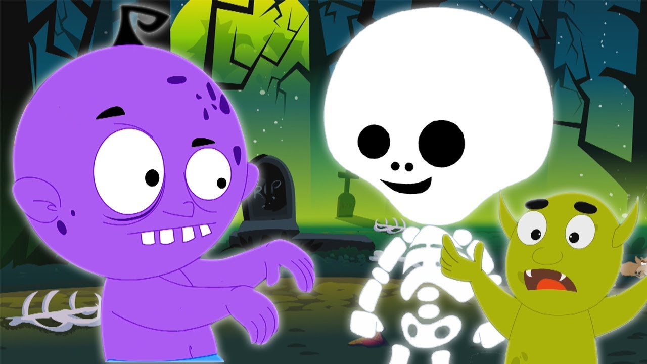 um pequeno zumbi | canção número assustador | One Little Zombie | Halloween Number Rhyme