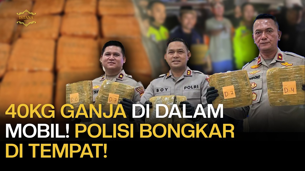 Operasi Dinihari Polisi! Ganja 40KG Dari Sumatera Berhasil Digagalkan Di Tol Tangerang!