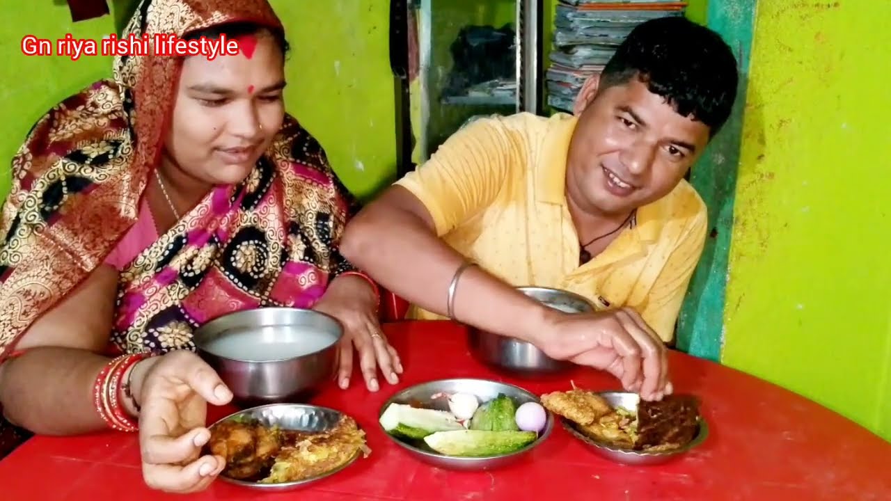 ରୁହି ମାଛ ଭଜା କୁ ପଖାଳ କଂସା Eating Challenge ||odia eating ||punishment @Gn riya rishi lifestyle 
