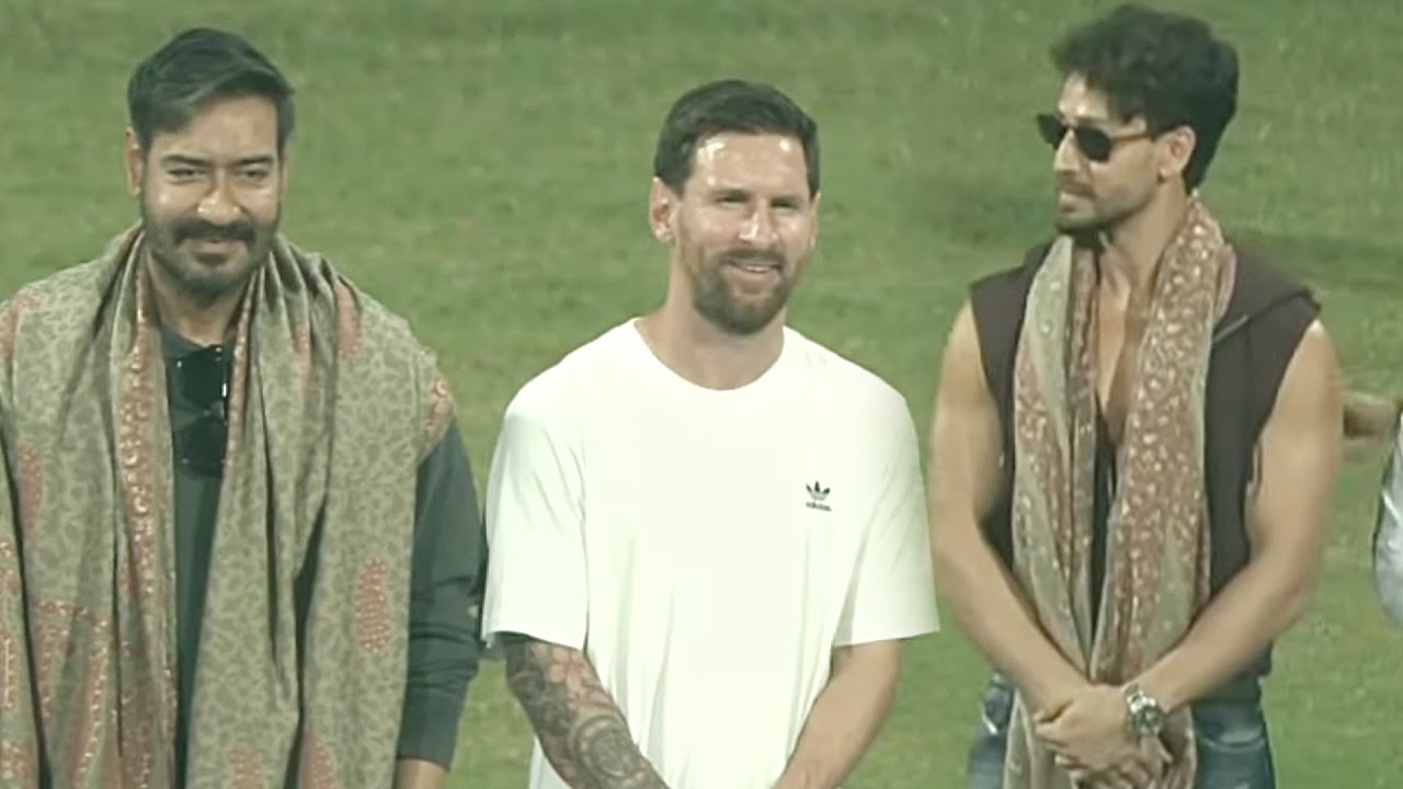 Ajay Devgn ,Tiger Shroff And Lionel Messi In  Single Frame | Messi India Tour | Daily Culture