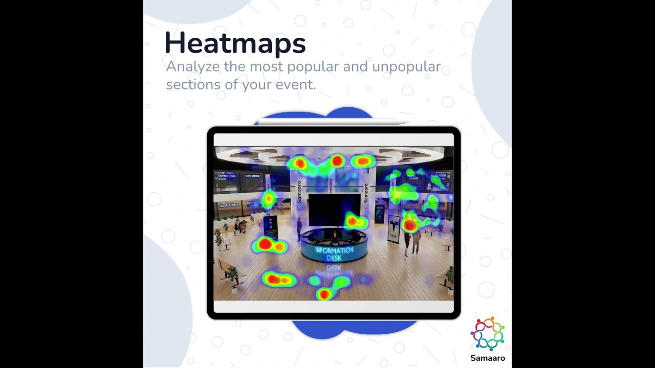 Samaaro Analytics Dashboard | Virtual Event Platform Features | Virtual Event Ideas