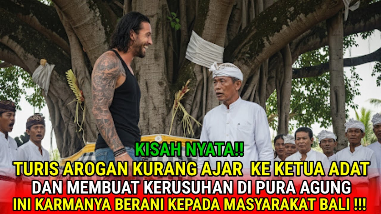 HEBOH‼️ INI AKIBAT BERANI MENGUSIK ORANG BALI,  TURIS AROGAN DI BUAT KOCAR-KACIR ‼️