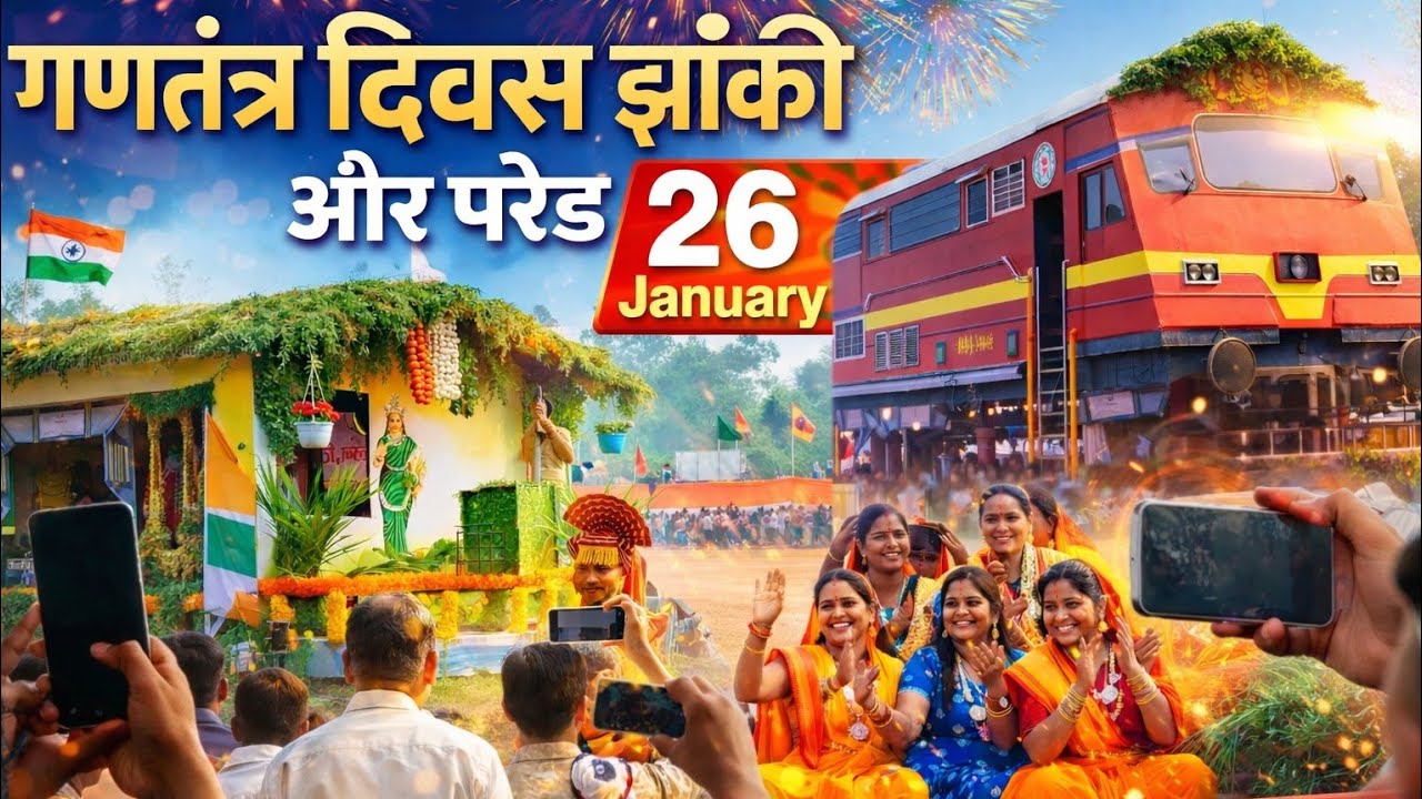 Ravi Shankar Stadium Durg Republic Day Parade And Jhanki 2026 | रविशंकर स्टेडियम दुर्ग गणतंत्र दिवस