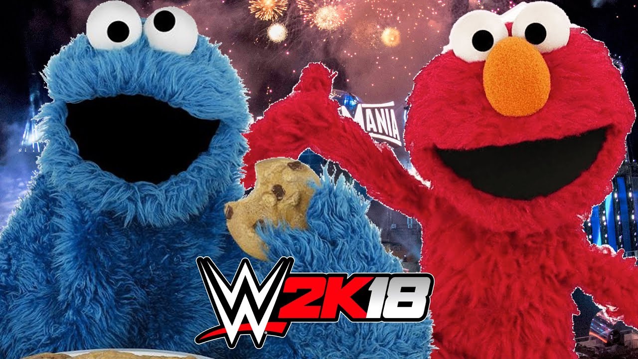 WWE 2K18 | ELMO vs COOKIE MONSTER