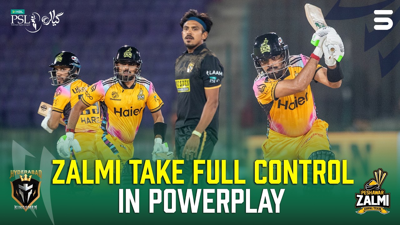 2nd Innings Powerplay | Hyderabad Kingsmen vs Peshawar Zalmi | Match 15 | HBL PSL 11 2026 | MZB1T