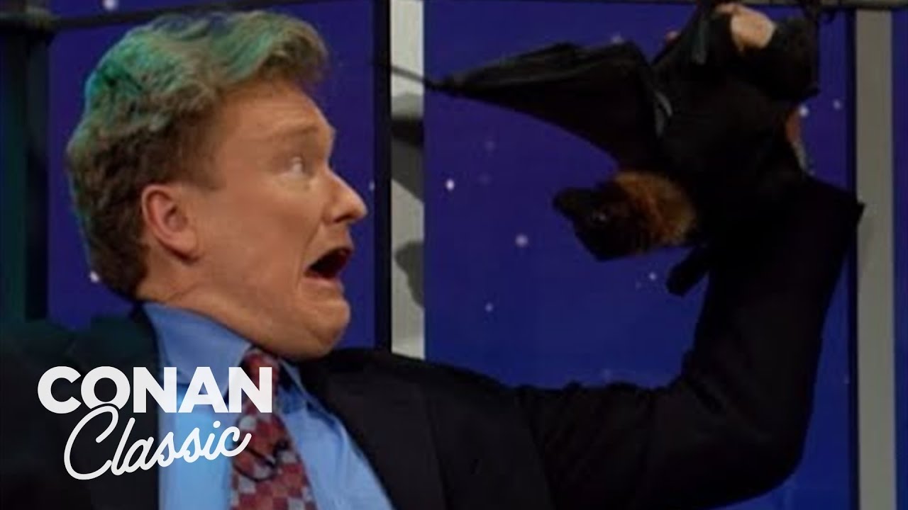 Animal Expert Clyde Peeling: Fruit Bat & Fishing Cat | Late Night with Conan O&rsquo;Brien