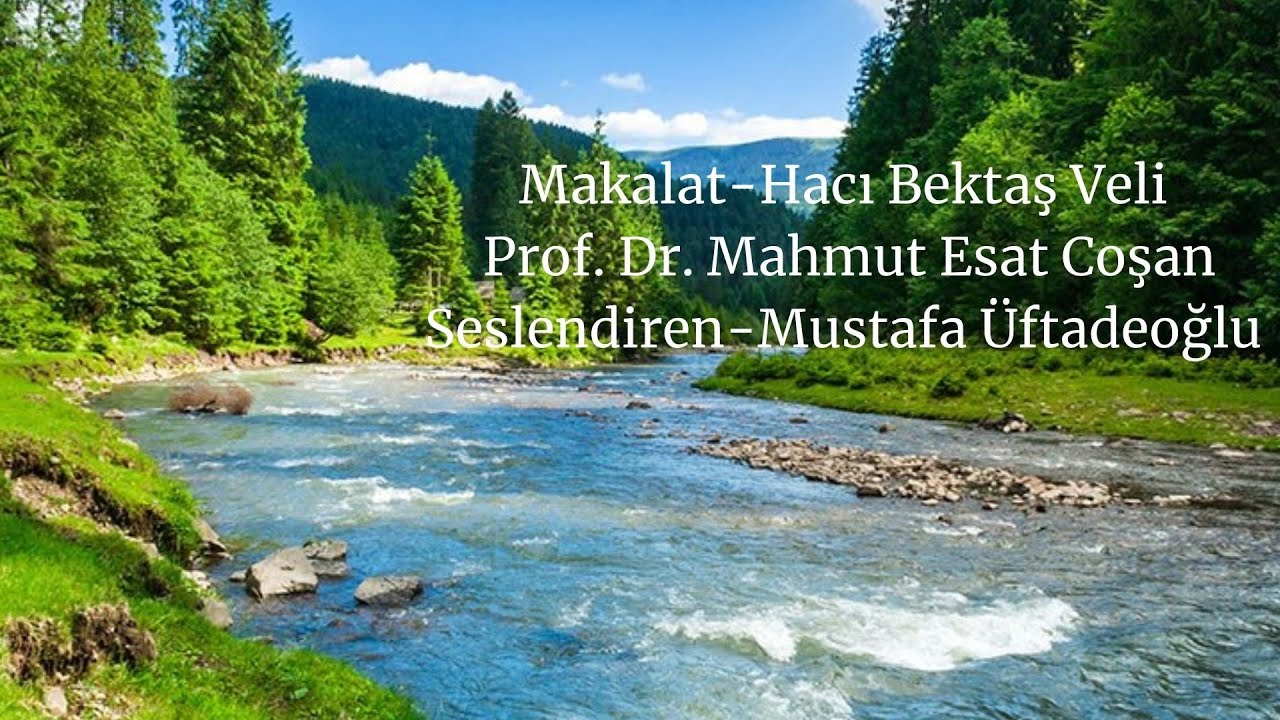 Makalat, Hacı Bektaş Veli, Prof  Dr.  Mahmut Esat Coşan