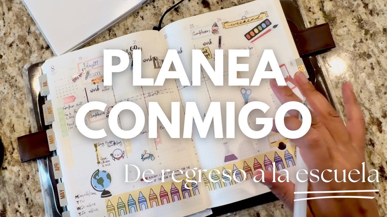 Planifica conmigo la primera semana de escuela. Common Planner de Sterling Ink.