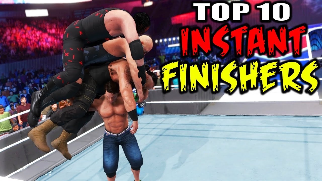 WWE 2K20 Top 10 Instant Finishers!