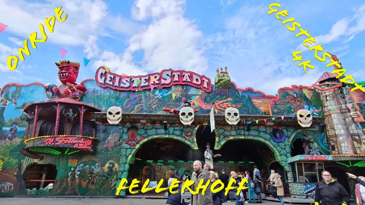 Onride Geisterstadt Fellerhoff (Mack Rides GMBH Geisterbahn) 4K