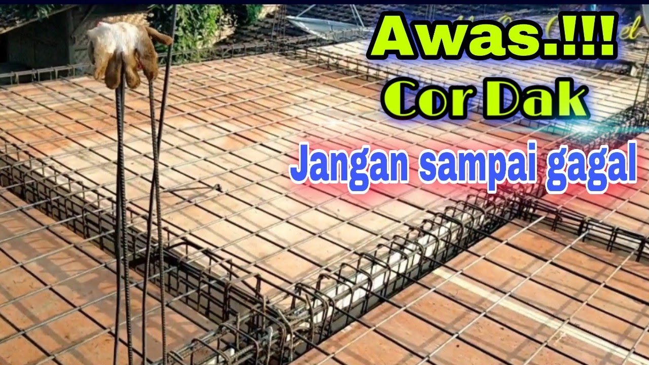 CARA MERANGKAI BESI COR DAK 2 LANTAI