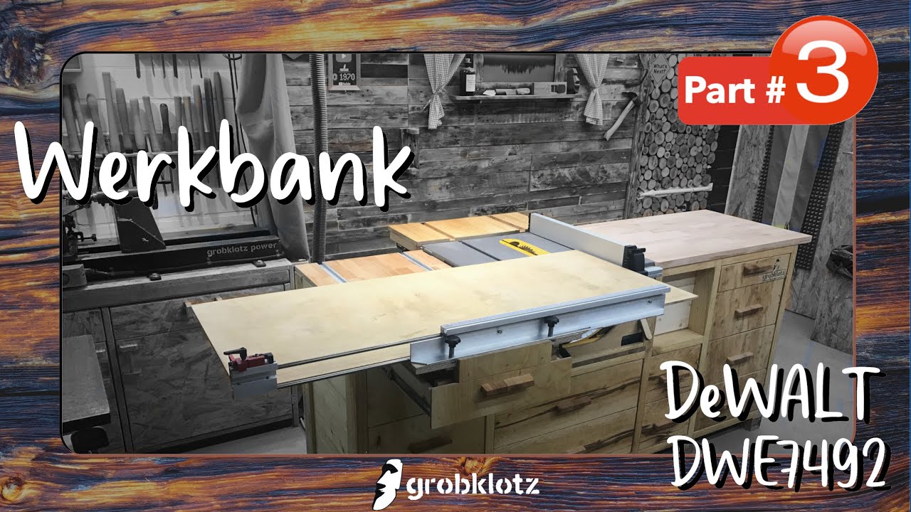 Ich baue eine Werkbank für meine DeWALT DWE 7492 | Part #3 Der Seitenschiebeschlitten