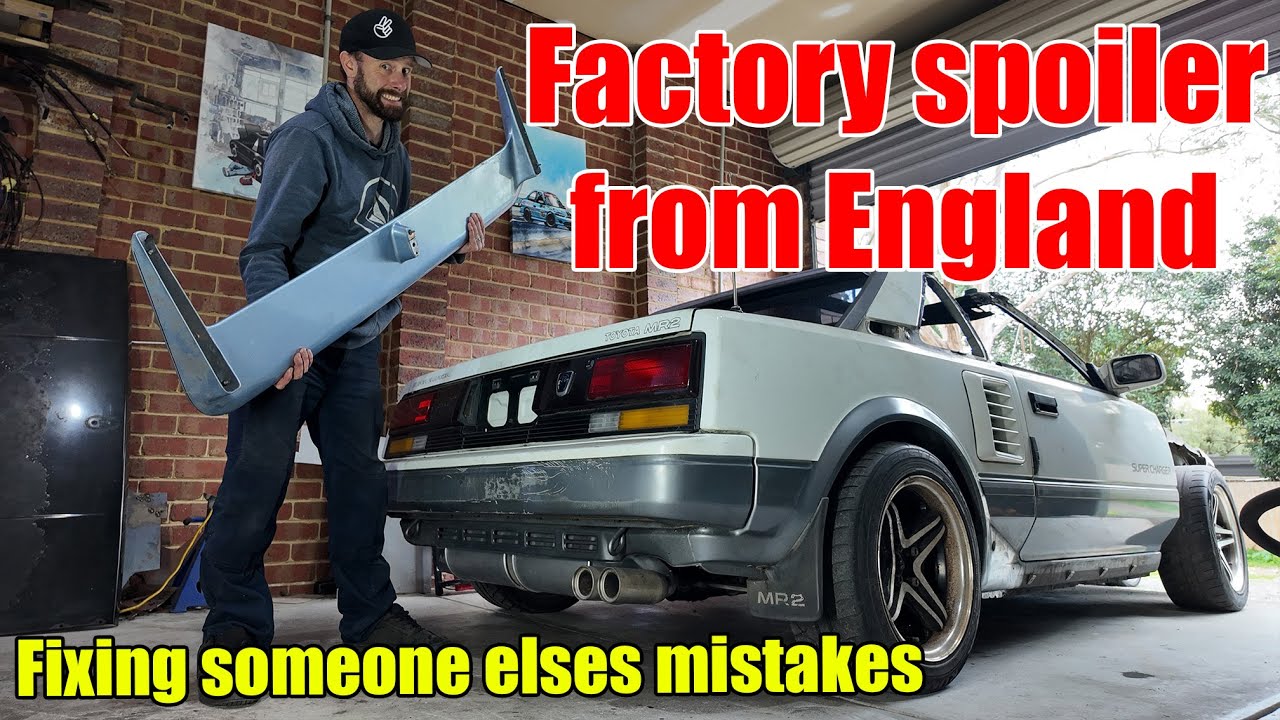 Spoiler Alert! - our supercharged MR2 gets a new spoiler