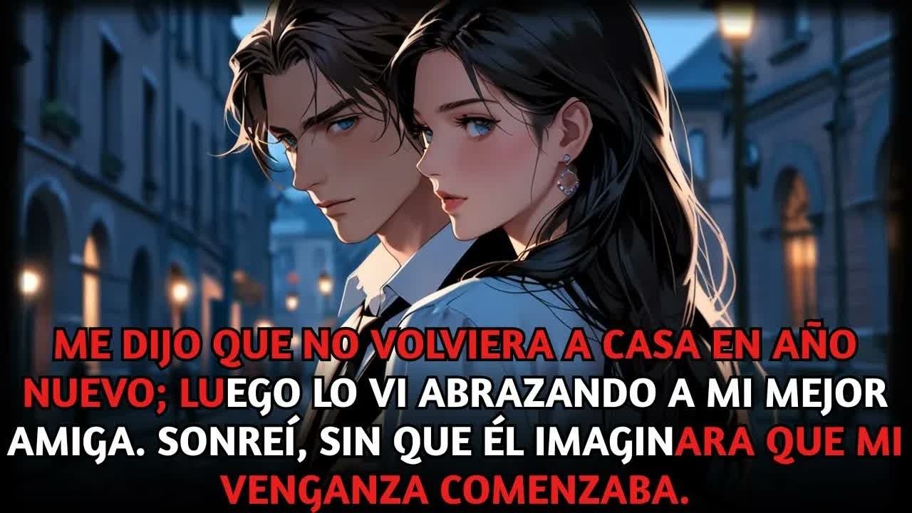 Me dijo que no volviera a casa en Año Nuevo; lo vi con mi mejor amiga. Sonreí, lo dejó helado.