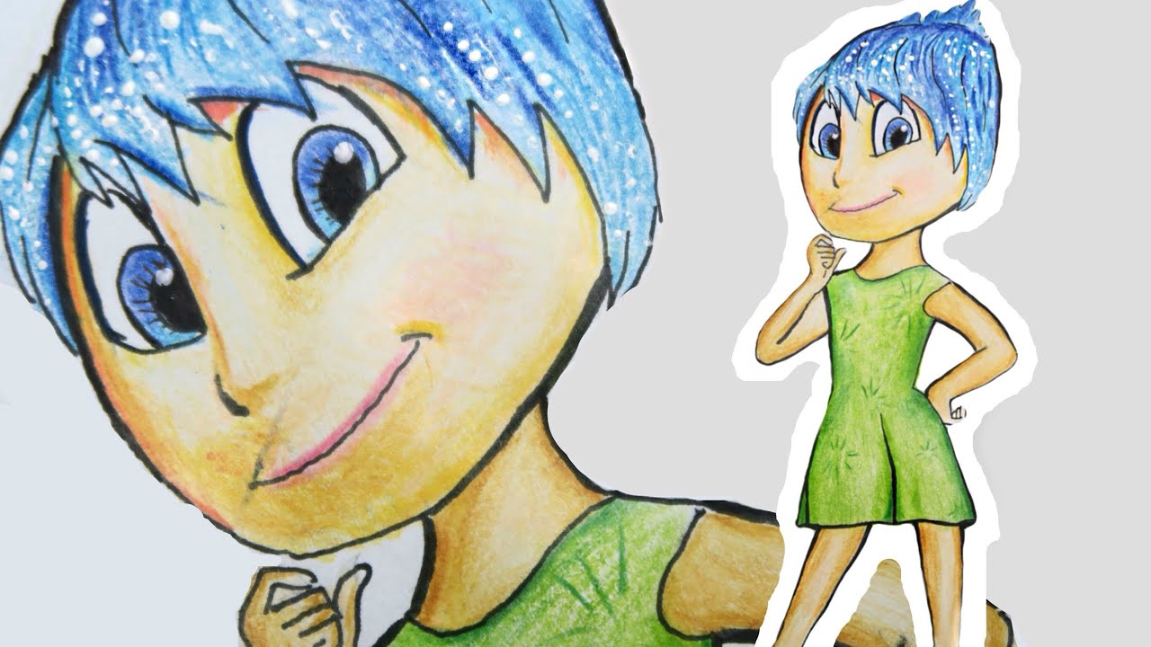Como desenhar a Alegria de Divertida Mente | How to draw Joy from inside out