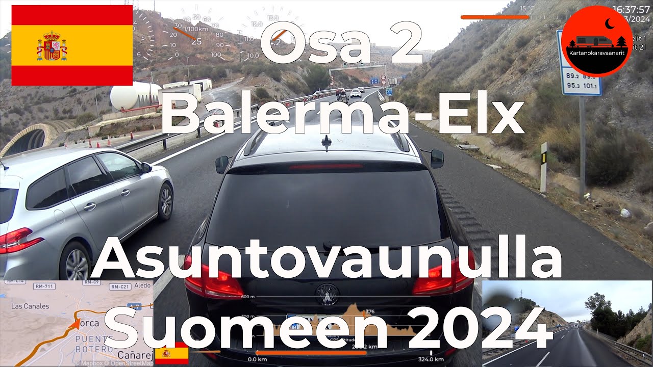 2. 🇪🇸 Balermo-Elx asuntovaunulla Suomeen 2024