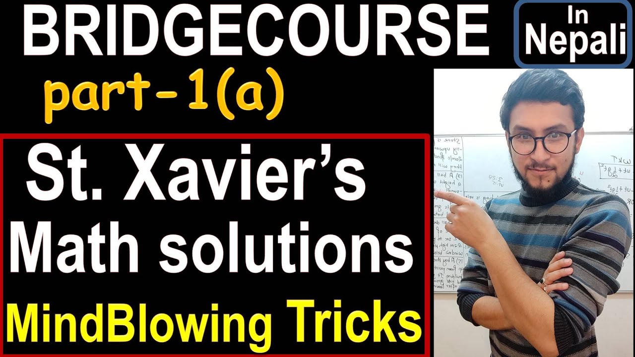 1 St Xavier's math solution||amazing tricks and shortcuts||Bridgecourse||part-1(a)||watch in 1080p
