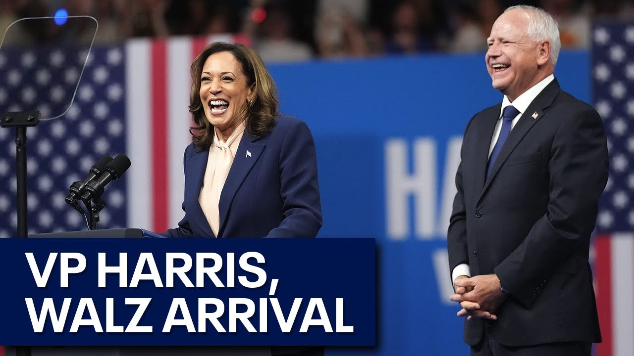 VP Kamala Harris arrives in Phoenix, Arizona
