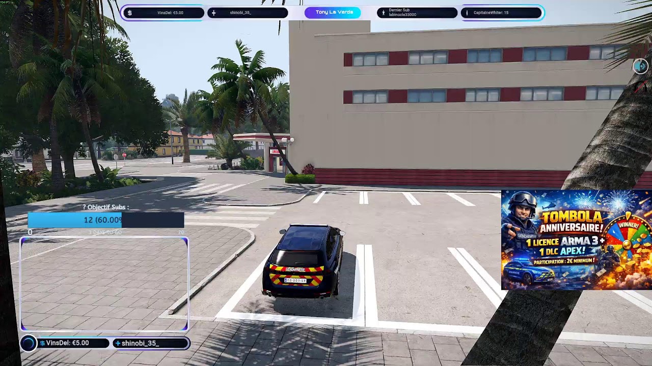Tony La Verda, Live Anniversaire sur MRP #MRP #ARMA3