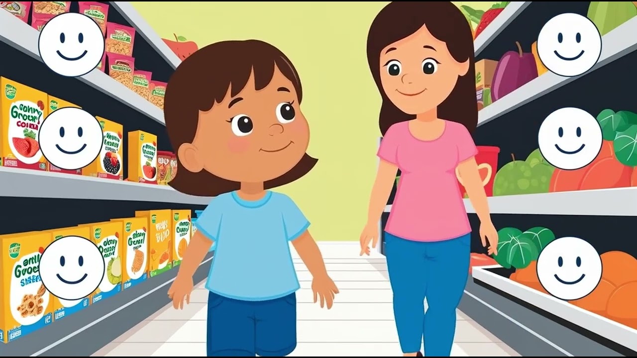 Let’s Go Shopping With Mom! 🛒  Grocery Store Manners Song for Kids Ages 3–6