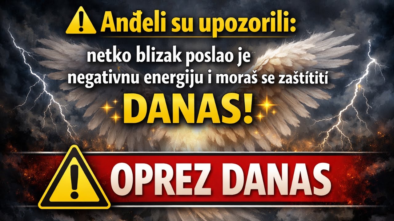 ⚠️ Anđeli su upozorili: netko blizak poslao je negativnu energiju i moraš se zaštititi DANAS! ✨