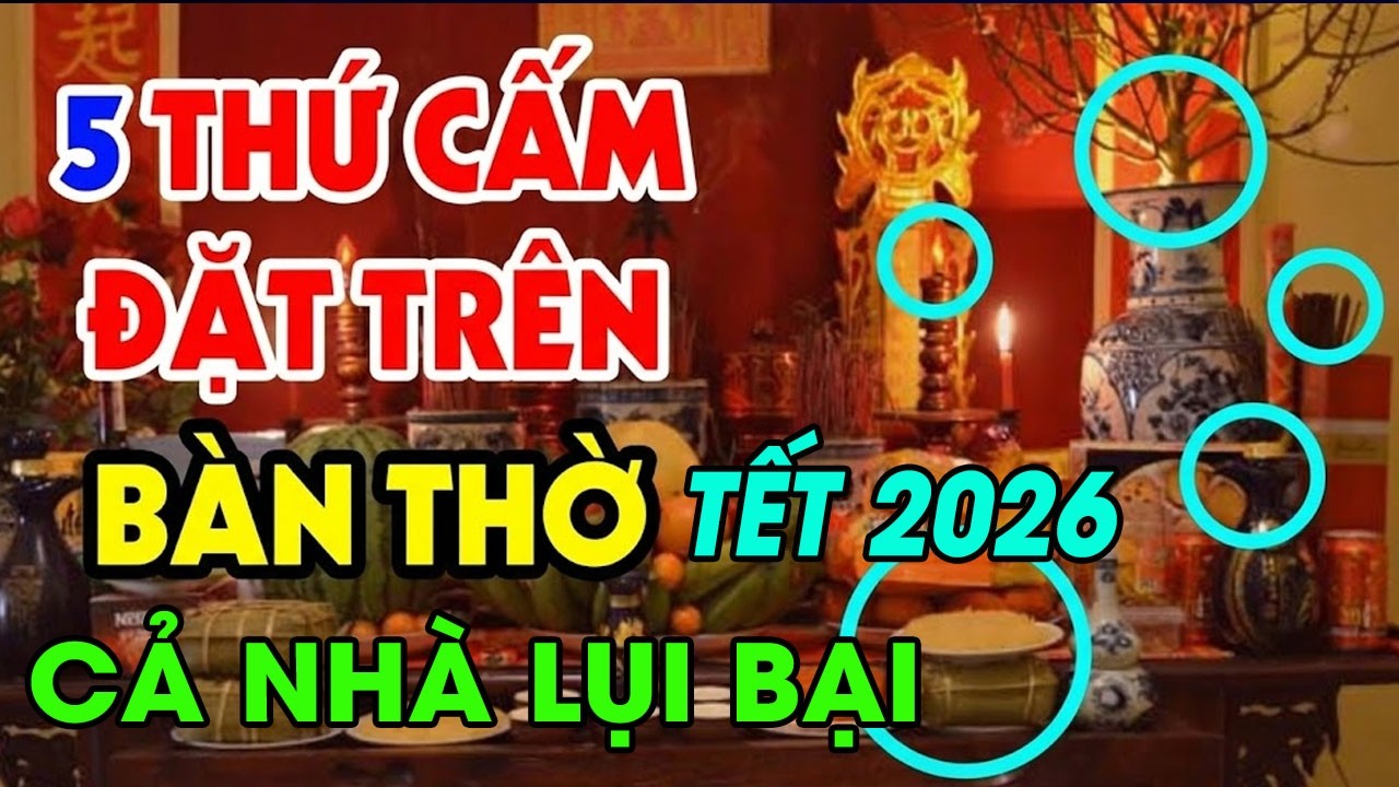 Đúng 0 Giờ Giao Thừa Tết 2026 Dẹp Ngay 5 Thứ Này Khỏi Bàn Thờ, Tài Lộc 3 Ngày Tết Tràn Vào Nhà