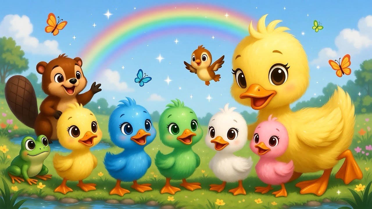 🦆 Five Little Ducks Adventure: A Rhyming Tale of Kindness & Teamwork! 🌟