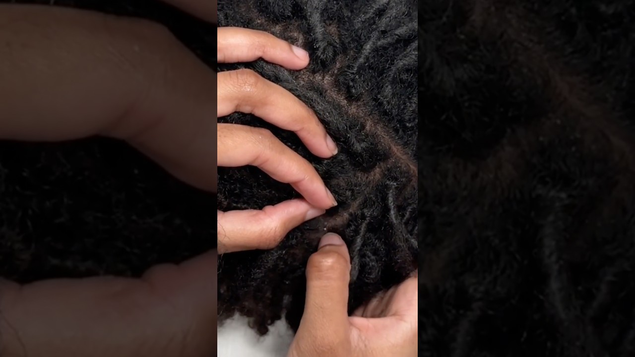 ASMR Scalp Scratching on Locs💆🏾&zwj;♀️✨ #asmrshorts #asmr