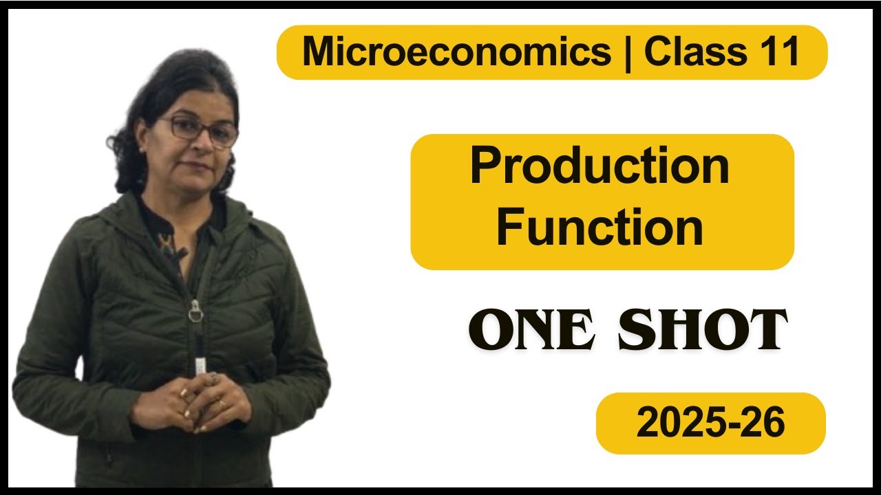 Production Function - Fixed & Variable factors, Law of Variable Proportion, TP, AP & MP
