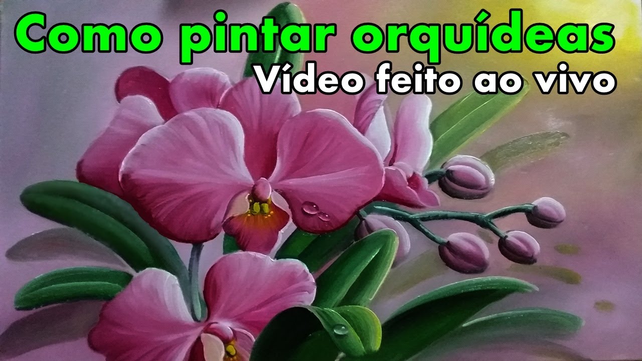 Como pintar orquídeas