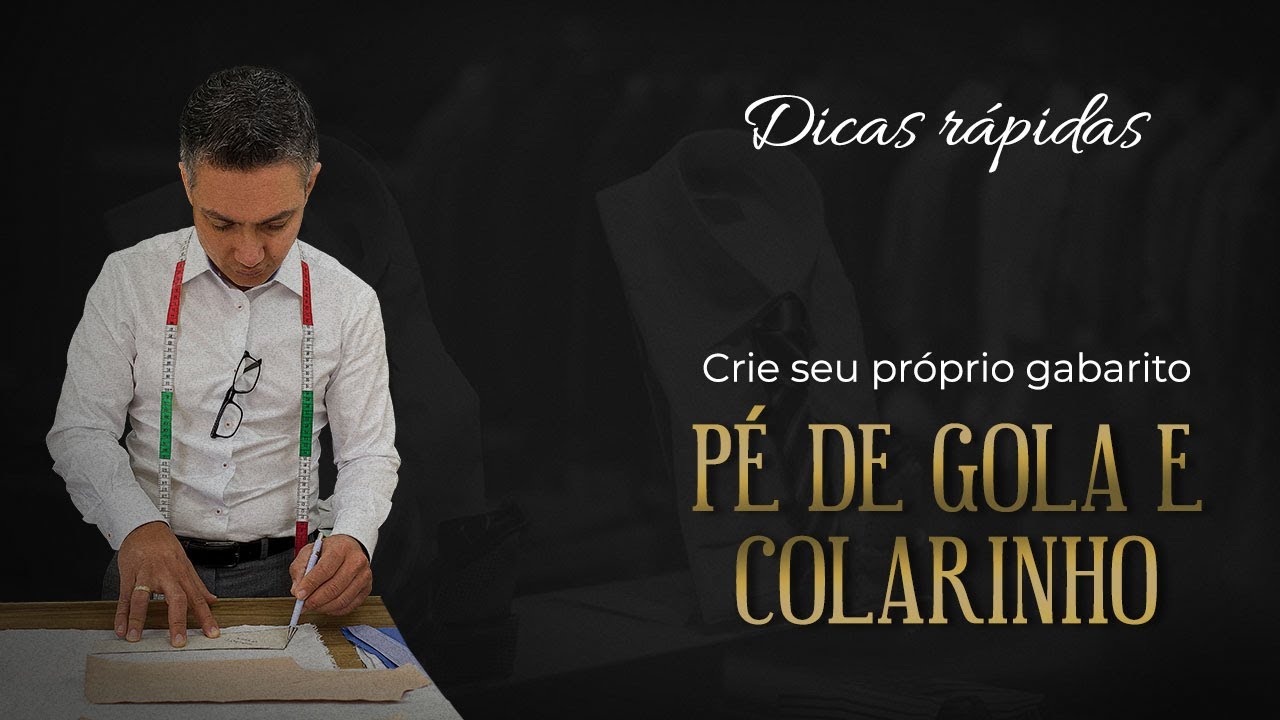 Crie seu próprio gabarito de pé de gola e colarinho do 0 fazendo assim