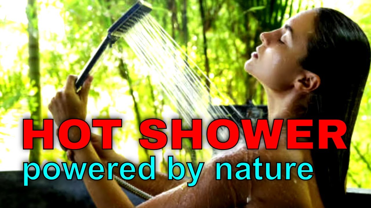 AWESOME Hot Shower Powered by a compost pile!