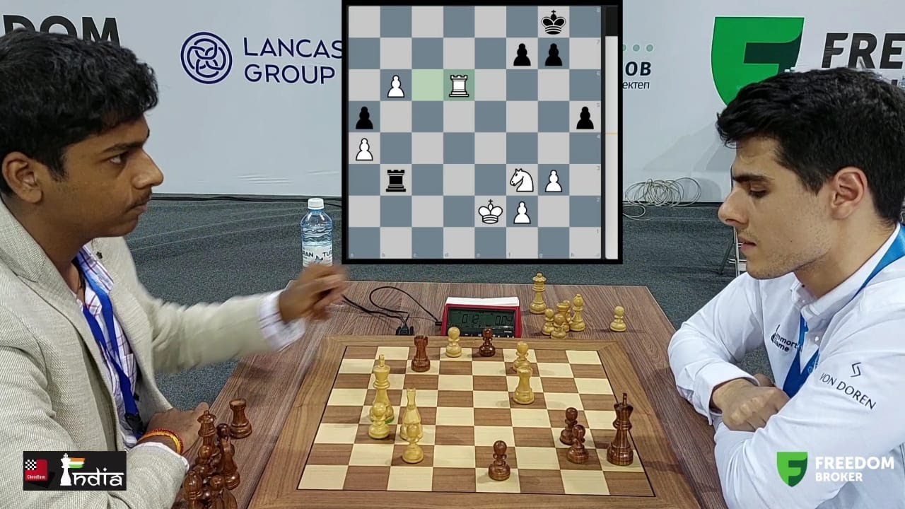 Pranav V (2440) crushes Norway no. 2 Aryan Tari (2620) | World Blitz 2022