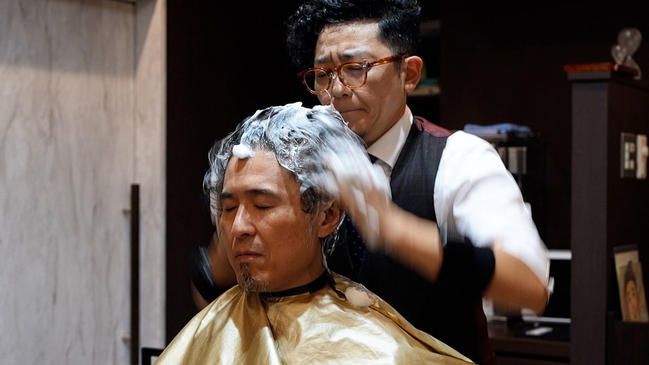 Master of Traditional Japanese Barber Shampoo & Massage: Shin Onodera from 
