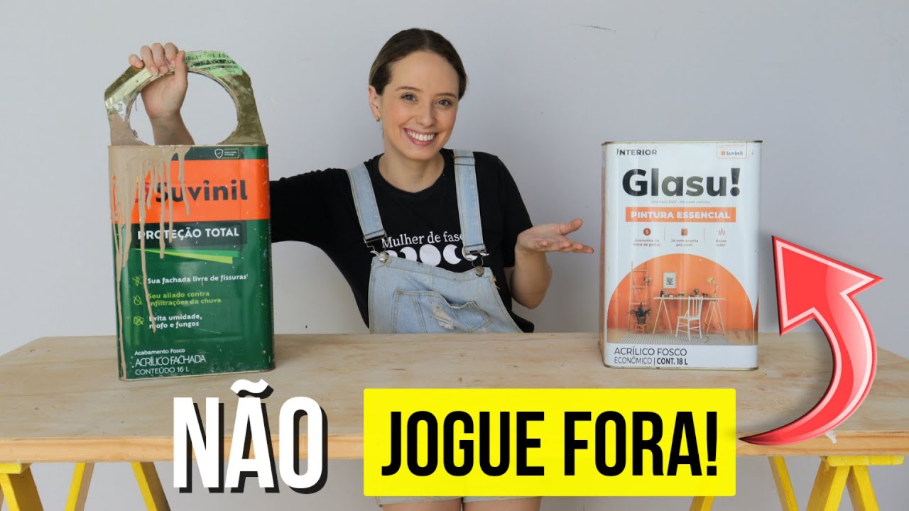 Você NÃO vai ACREDITAR no que fiz com essas LATAS DE TINTA! FICOU INCRÍVEL! DO LIXO AO LUXO!